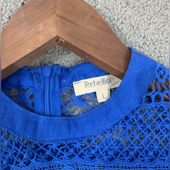 Rebellion blue blouse - Picture 2 of 3